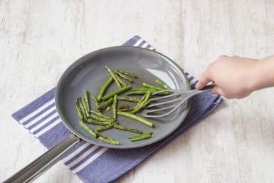 Cook the green beans