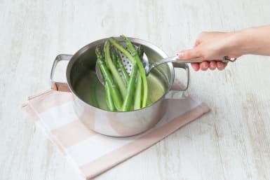 Drain asparagus