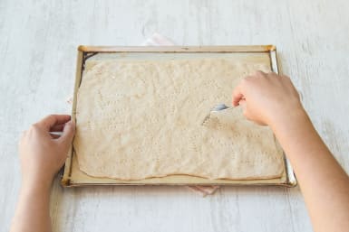 prepare the pizza dough