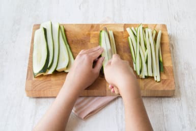 Chop your courgette into strands