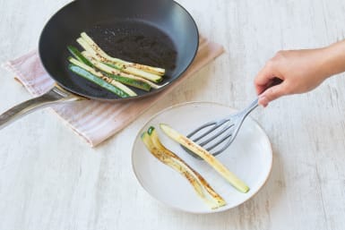 Fry your courgettes