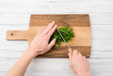 Chop your parsley