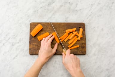 Chop the carrots