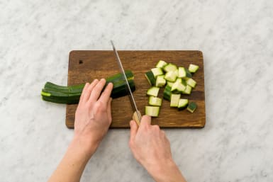 Chop up your courgette