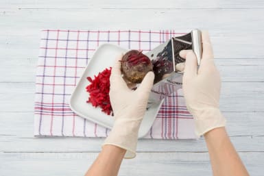 Grate the beetroot