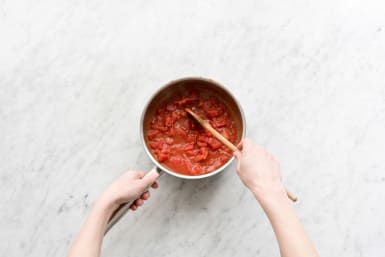 Stir in the chopped tomatoes