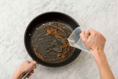 Deglaze the pan