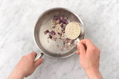 Prep and cook the couscous