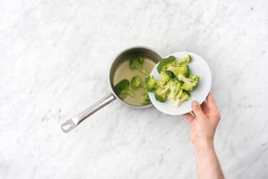 Cook the broccoli and orrechiette
