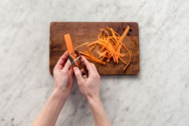 Make carrot ribbons.