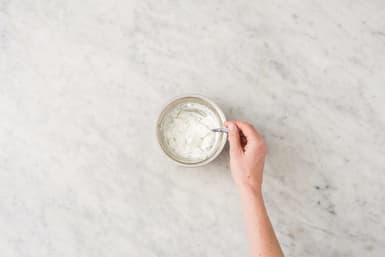 Make the minty-cucumber yoghurt