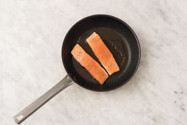 Cook the salmon