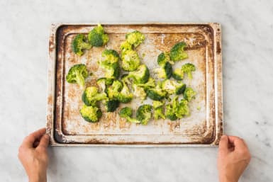Roast Broccoli and Finish Prep