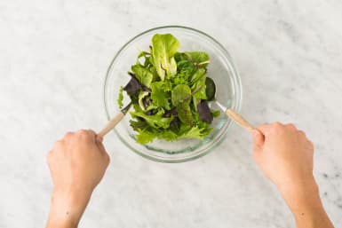 Préparer la salade