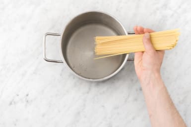 Cook Pasta and Prep
