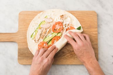 Make Lunch Wraps for Two