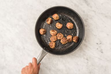 COOK THE MEATBALLS