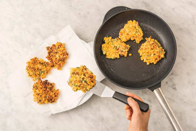 COOK THE FRITTERS
