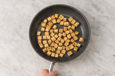 Cook the tofu