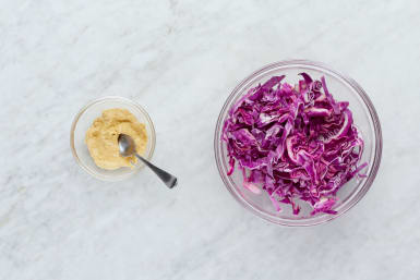Pickle Cabbage and Make Dressing