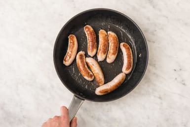 Cook the sausages