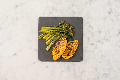 GRILL CHICKEN AND ASPARAGUS