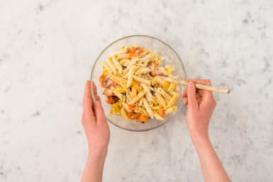 Förbered pastasallad