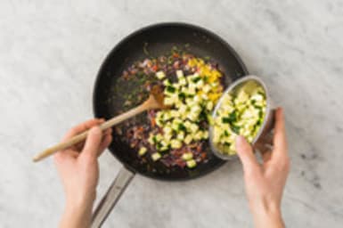 Courgette bakken