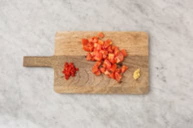 Couper les condiments