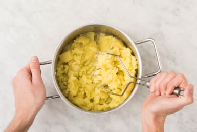 Terminer la purée de pommes de terre