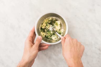 Make the garlic-herb butter