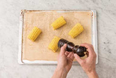 Roast the corn