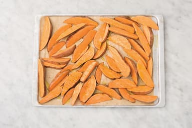 Bake the wedges