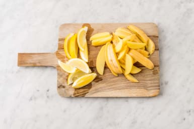 Förbered citron & potatis
