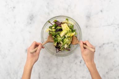 Préparer la salade