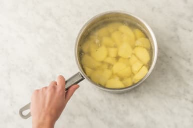 Parboil the Potatoes