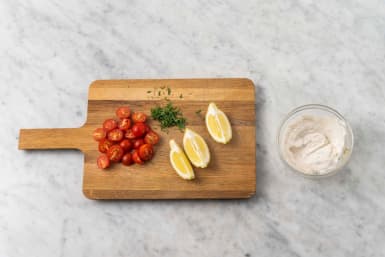 Förbered yoghurtdressing