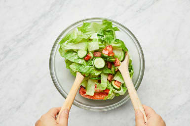 Make Dressing & Finish Salad