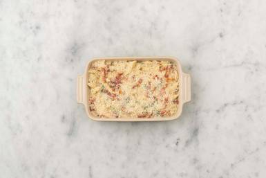 Bacon Crusted Cheese & Spinach Penne Bake Recipe | HelloFresh