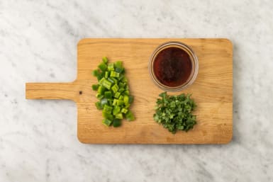 Prep and make stir-fry sauce