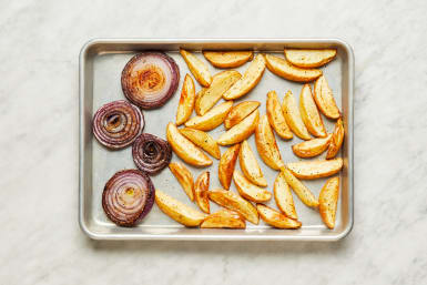 Roast Potatoes & Onion