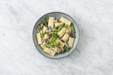 Creamy Truffle And Mushroom Rigatoni With Bacon Lardons Recipe | HelloFresh