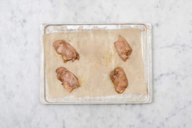 Prep and bake chicken