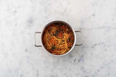 Finish spaghetti
