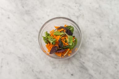 Condire l'insalata di carote