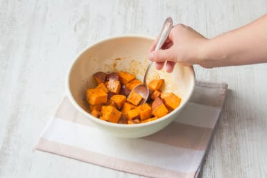 Prepare the sweet potato