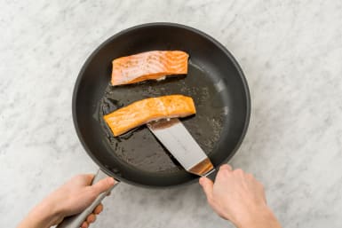 Cook the salmon