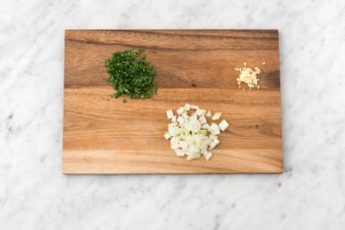 Prep your onion and herb