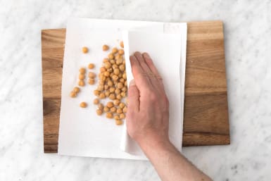 Dry the chickpeas