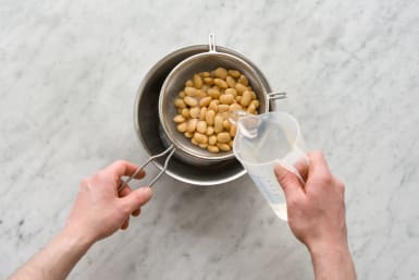 Rinse beans.